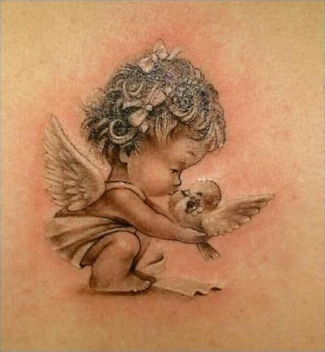 angel painting tattoo|angel tattoos for females.